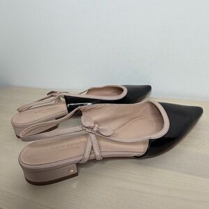 Kate Spade Black and Cream Flats